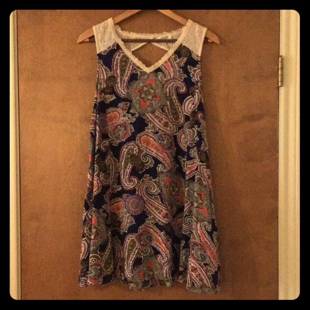 Umgee Lace & Paisley Tunic